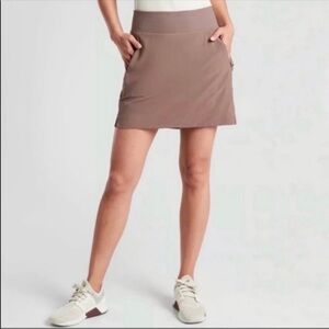 Athleta Soho Skort Skirt in Mineral Brown 12